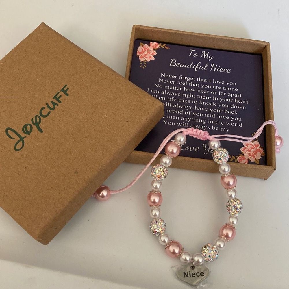 Niece bracelet gift pink